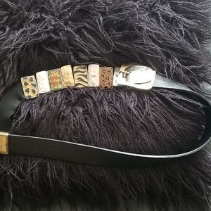 Chicos Animal Leather Belt